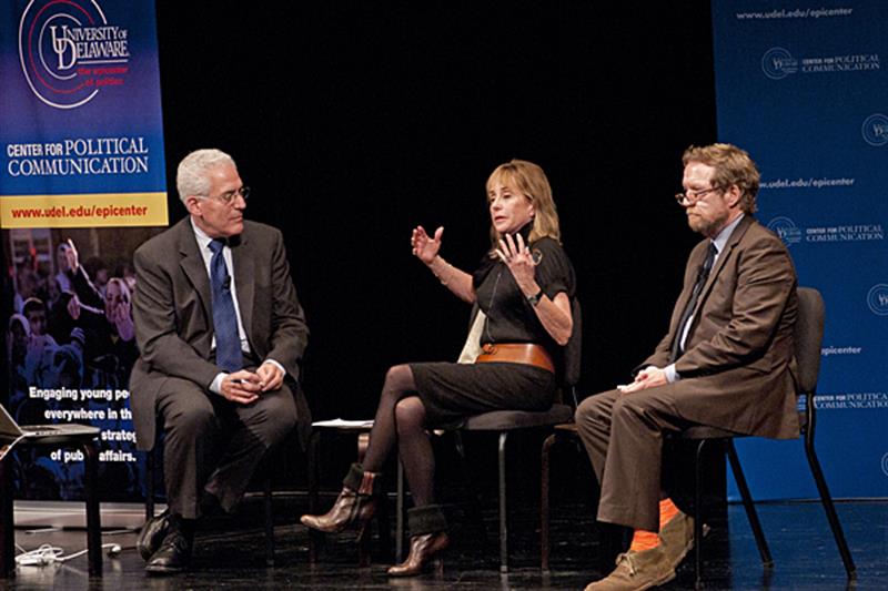 Ralph Begleiter, Valerie Biden Owens, and Joe Slade White