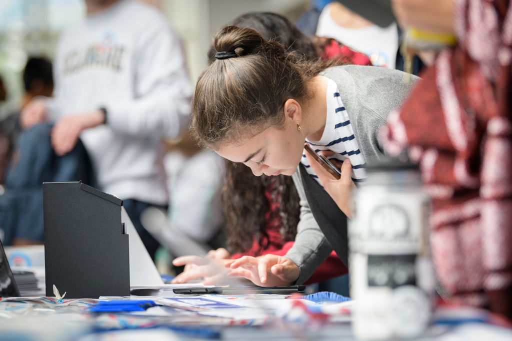 Student registering to Vote