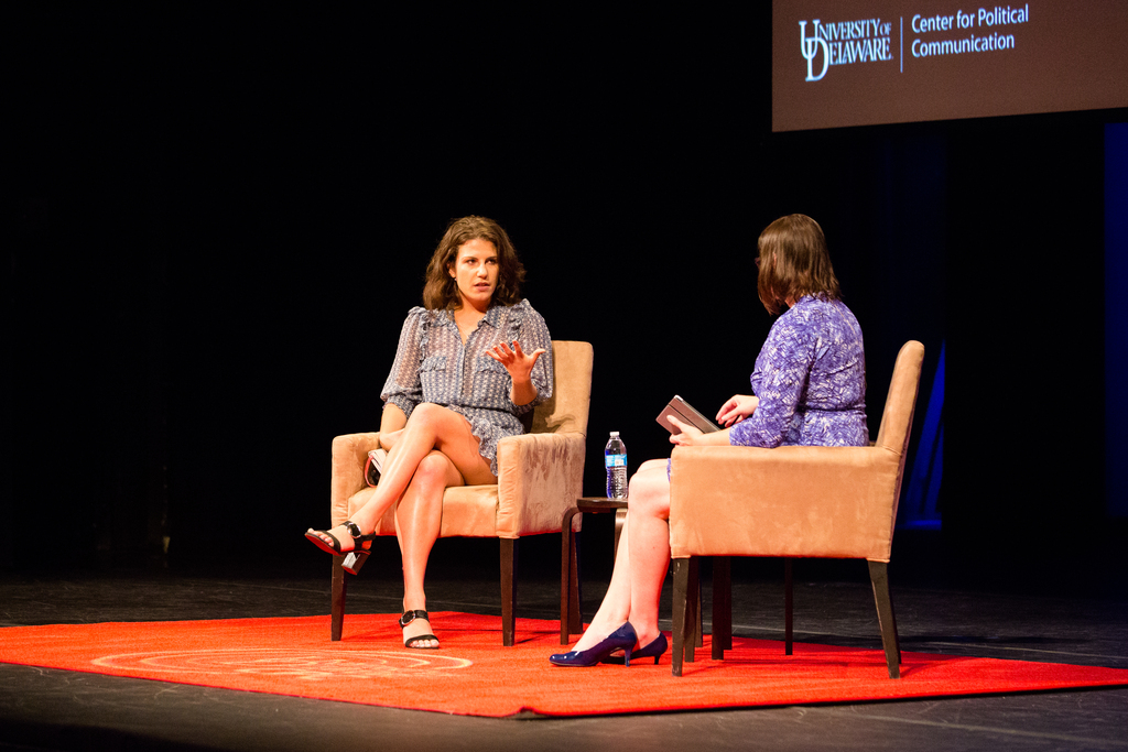 Journalist Lauren Duca at National Agenda on September 12, 2018