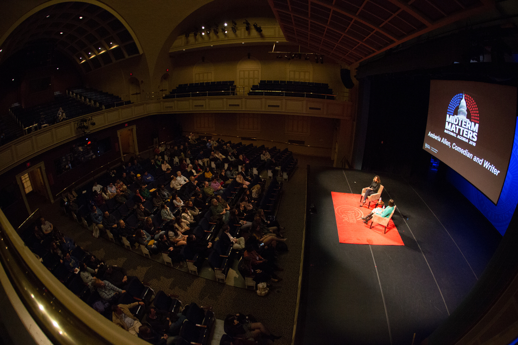 Amberia Allen at UD's Mitchell Hall on Oct. 24.