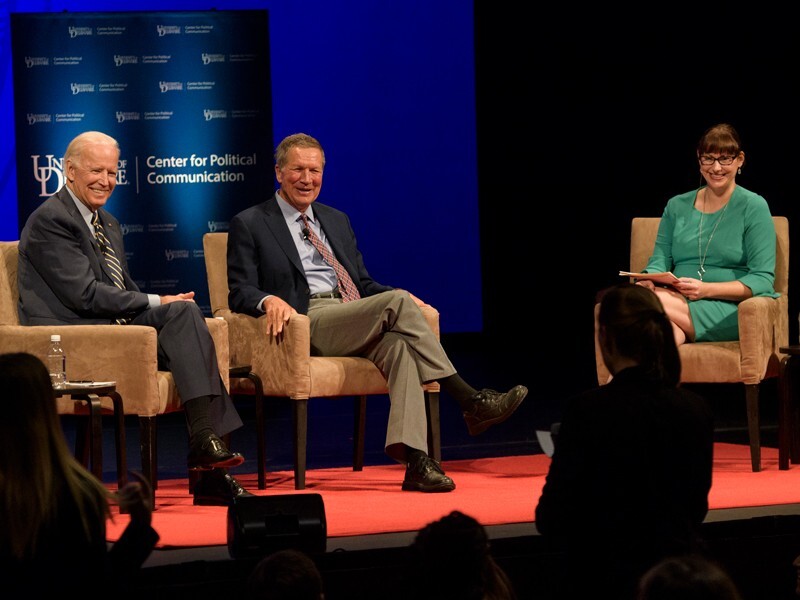 Hightlight photo for article, Joe Biden, John Kasich discuss bipartisanship : Bridging the Divides